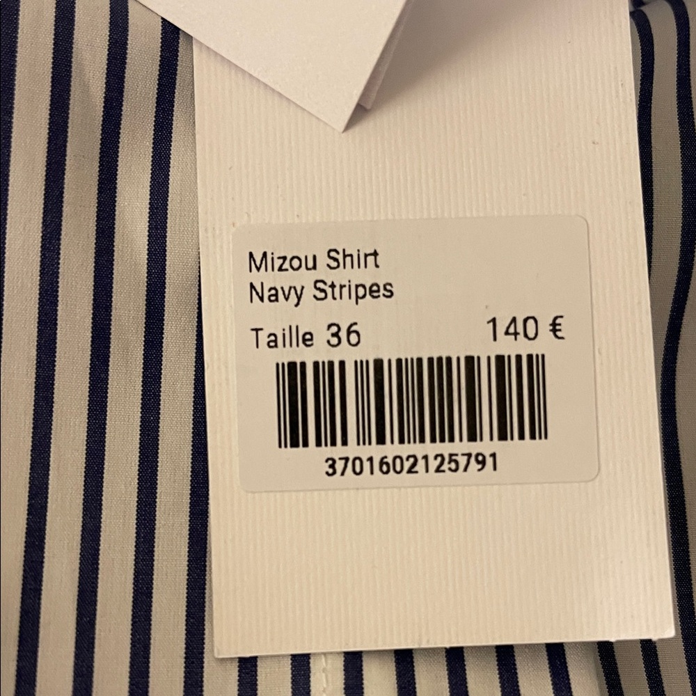 Mizou Shirt - Navy Stripes - Picture 13 of 15